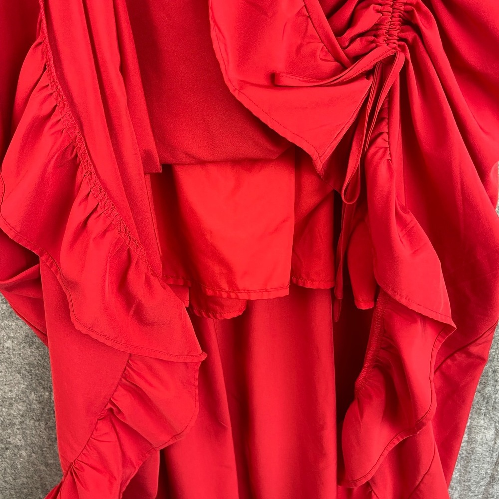 Scarlet Darkness Dress Womens Large Renaissance Milkmaid Coquette Vampy - Picture 8 of 16